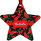 Chili Peppers Metal Star Ornament - Front