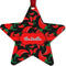 Chili Peppers Metal Star Ornament - Double Sided w/ Name or Text