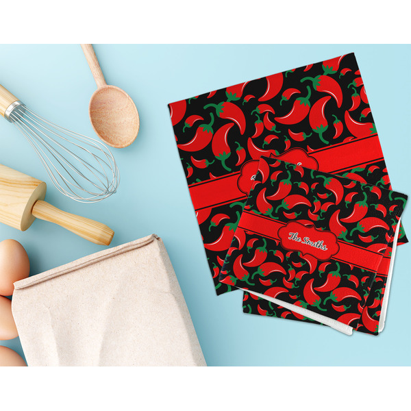 Chili Peppers Microfiber Dish Rag - LIFESTYLE