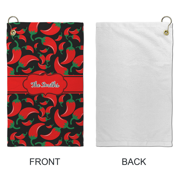 Chili Peppers Microfiber Golf Towels - Small - APPROVAL