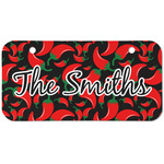 Chili Peppers Mini/Bicycle License Plate (2 Holes) (Personalized)