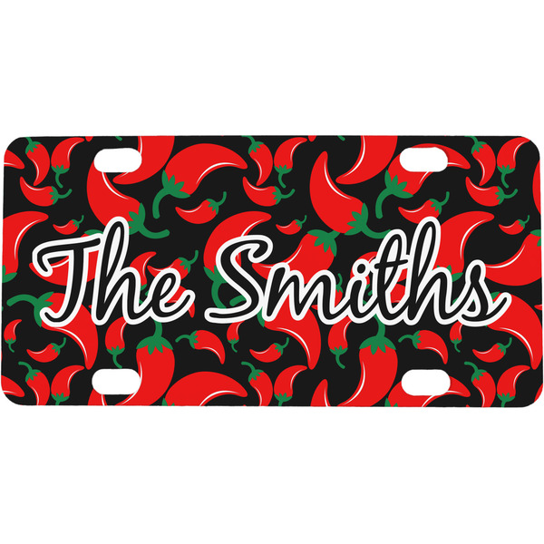Custom Chili Peppers Mini/Bicycle License Plate (Personalized)
