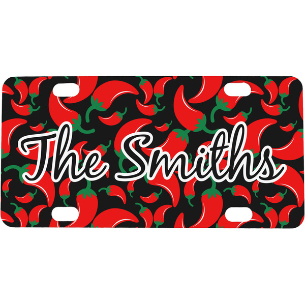 Custom Chili Peppers Mini/Bicycle License Plate (Personalized)