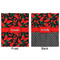 Chili Peppers Minky Blanket - 50"x60" - Double Sided - Front & Back