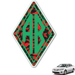 Chili Peppers Monogram Car Decal (Personalized)