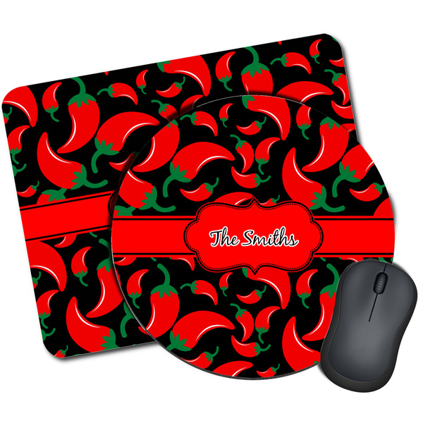 Custom Chili Peppers Mouse Pad (Personalized)