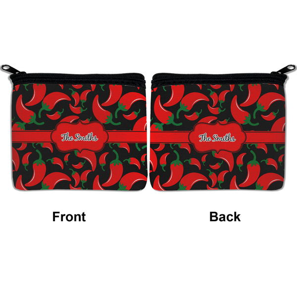 Chili Peppers Neoprene Coin Purse - Front & Back (APPROVAL)