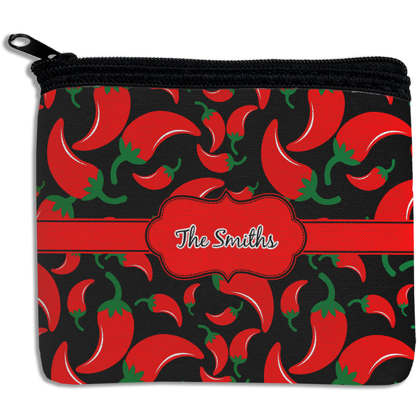 Custom Chili Peppers Rectangular Coin Purse (Personalized)