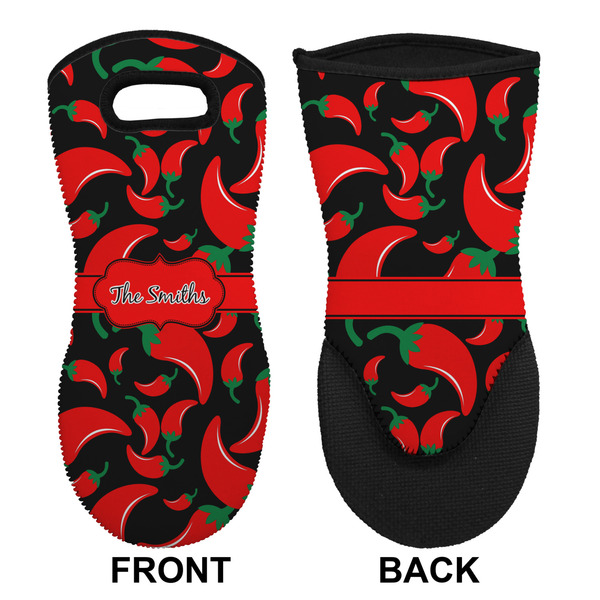 Chili Peppers Neoprene Oven Mitt (Front & Back)