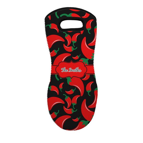 Custom Chili Peppers Neoprene Oven Mitt w/ Name or Text