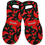 Chili Peppers Neoprene Oven Mitts - Set of 2 w/ Name or Text
