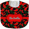 Chili Peppers New Baby Bib - Closed and Folded