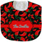 Chili Peppers Velour Baby Bib w/ Name or Text