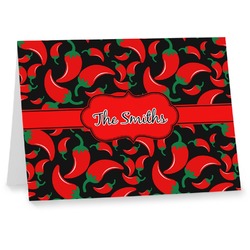 Chili Peppers Note cards (Personalized)