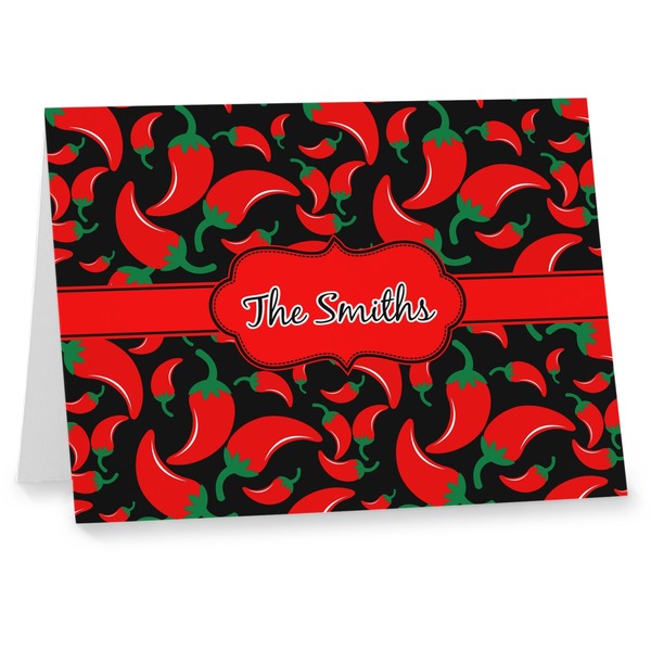 Custom Chili Peppers Note cards (Personalized)