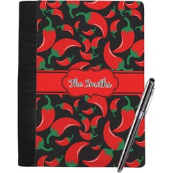 Chili Peppers Notebook Padfolio - Large w/ Name or Text