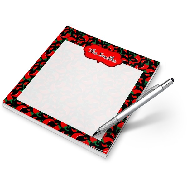 Custom Chili Peppers Notepad (Personalized)