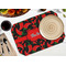 Chili Peppers Octagon Placemat - Single front (LIFESTYLE) Flatlay