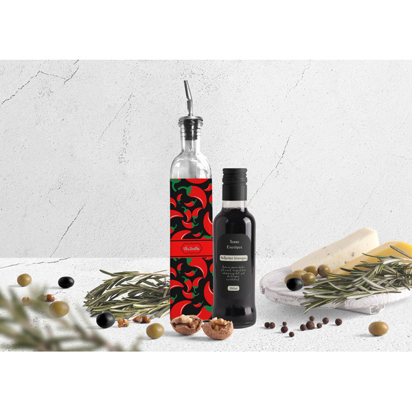 Chili Peppers Oil Dispenser Bottle - Lifestyle Photo