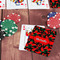 Chili Peppers On Table with Poker Chips