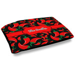 Chili Peppers Dog Bed w/ Name or Text