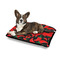 Chili Peppers Outdoor Dog Beds - Medium - IN CONTEXT