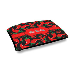 Chili Peppers Outdoor Dog Bed - Medium (Personalized)