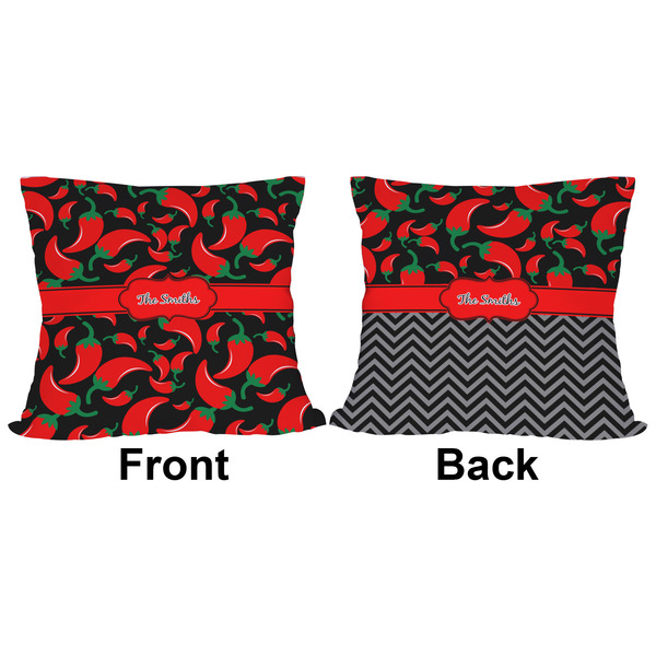 Chili Peppers Outdoor Pillow - 16x16
