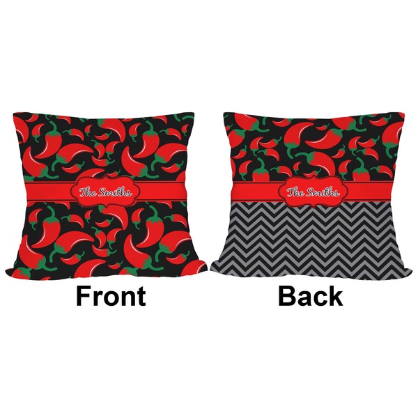 Chili Peppers Outdoor Pillow - 18x18