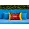 Chili Peppers Outdoor Throw Pillow  - LIFESTYLE (Rectangular - 20x14)