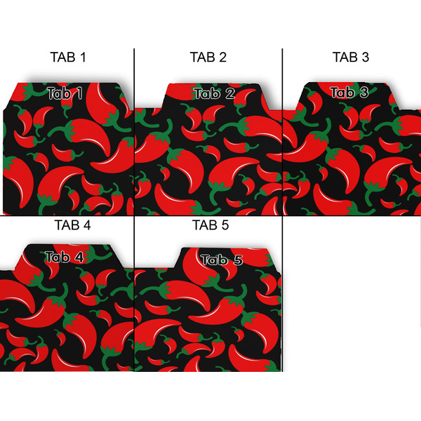Chili Peppers Page Dividers - Set of 5 - Approval