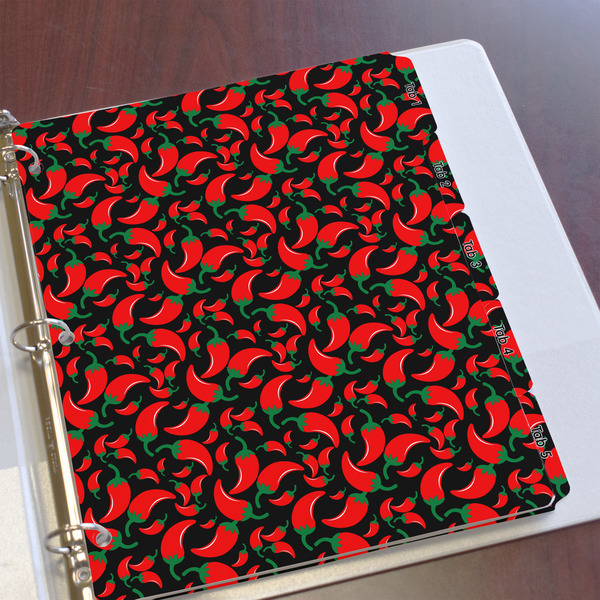 Chili Peppers Page Dividers - Set of 5 - In Context