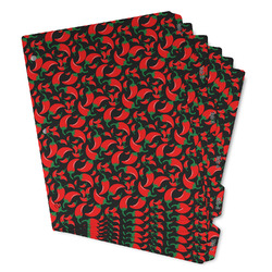 Chili Peppers Binder Tab Divider - Set of 6 (Personalized)