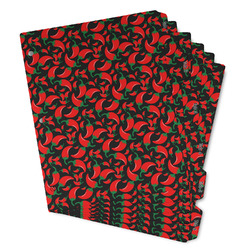 Chili Peppers Binder Tab Divider - Set of 6 (Personalized)