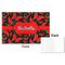 Chili Peppers Disposable Paper Placemat - Front & Back