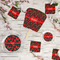 Chili Peppers Party Supplies Combination Image - All items - Plates, Coasters, Fans