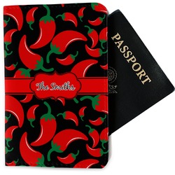 Chili Peppers Passport Holder - Fabric (Personalized)