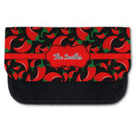 Chili Peppers Canvas Pencil Case w/ Name or Text