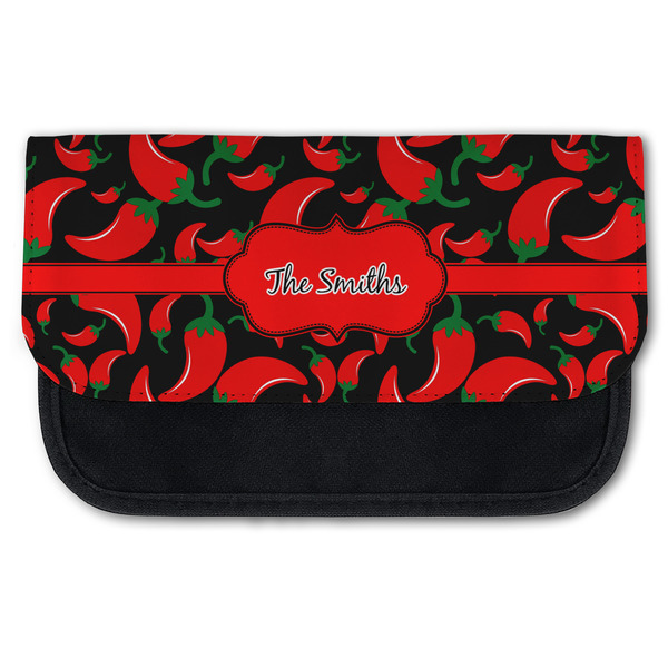 Custom Chili Peppers Canvas Pencil Case w/ Name or Text