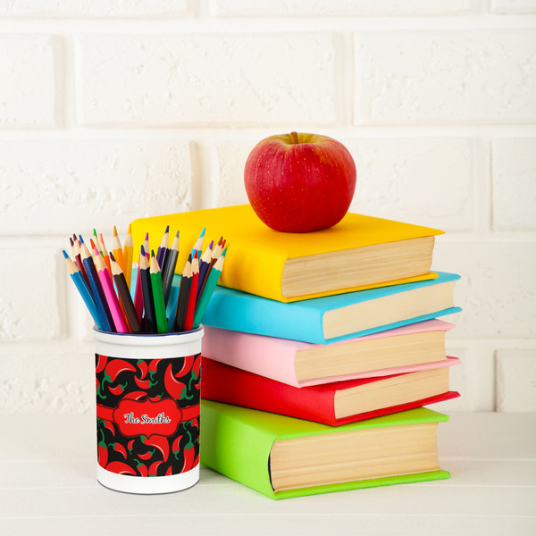 Chili Peppers Pencil Holder - LIFESTYLE pencil