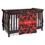 Chili Peppers Baby Blanket (Personalized)