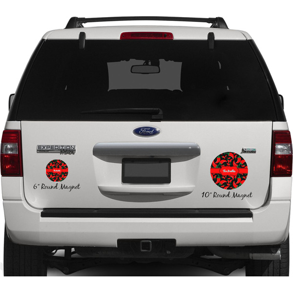 Chili Peppers Personalized Car Magnets on Ford Explorer