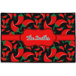 Chili Peppers Door Mat - 36"x24" (Personalized)