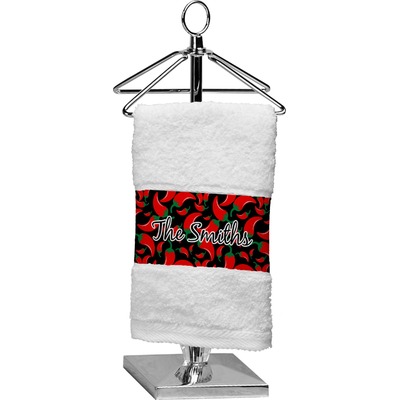 Chili Peppers Cotton Finger Tip Towel (Personalized)