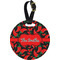 Chili Peppers Personalized Round Luggage Tag