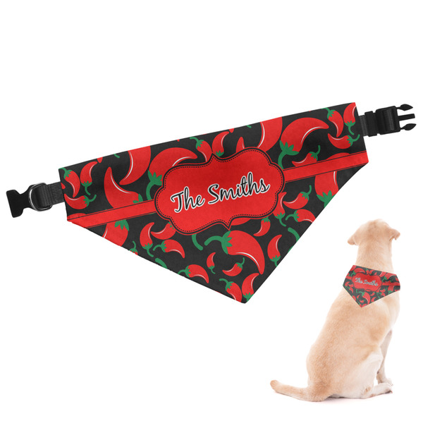 Custom Chili Peppers Dog Bandana - Small (Personalized)