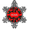 Chili Peppers Vintage Snowflake Ornament (Personalized)