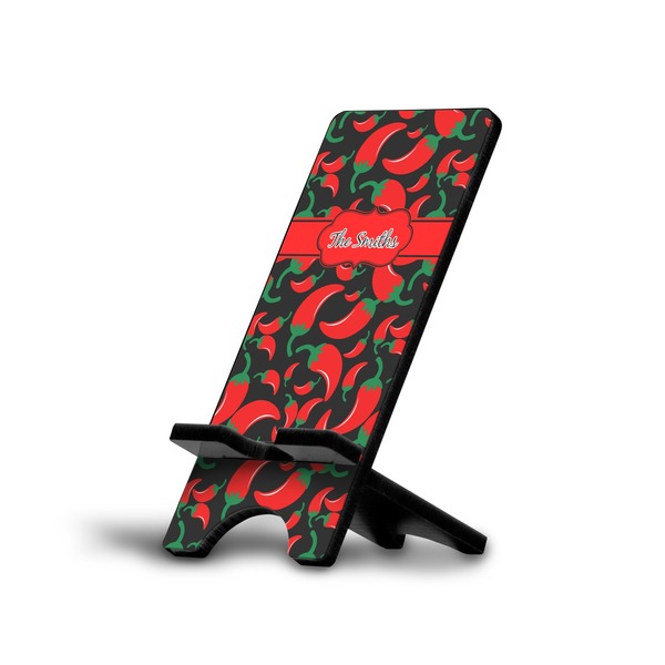 Custom Chili Peppers Cell Phone Stand (Large) (Personalized)
