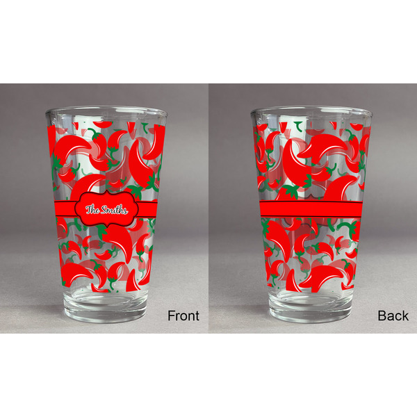 Chili Peppers Pint Glass - Full Fill w Transparency - Approval