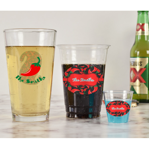 Chili Peppers Pint Glass - Two Content - In Context